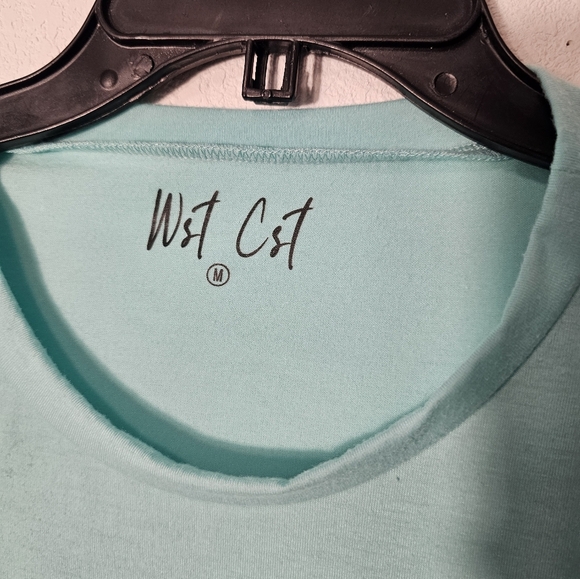 Wst Cst Mint Green Graphic Crop Top Tee - Embrace Change Size Medium - Picture 2 of 6